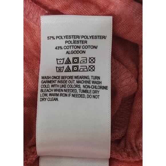 Lucky Brand Star Print Knot Tee M Red 4th of July Patriotic Summer Top - Picture 3 of 4